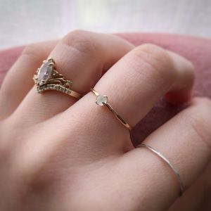 Handmade 14k gold Filled moonstone Ring size 6.5